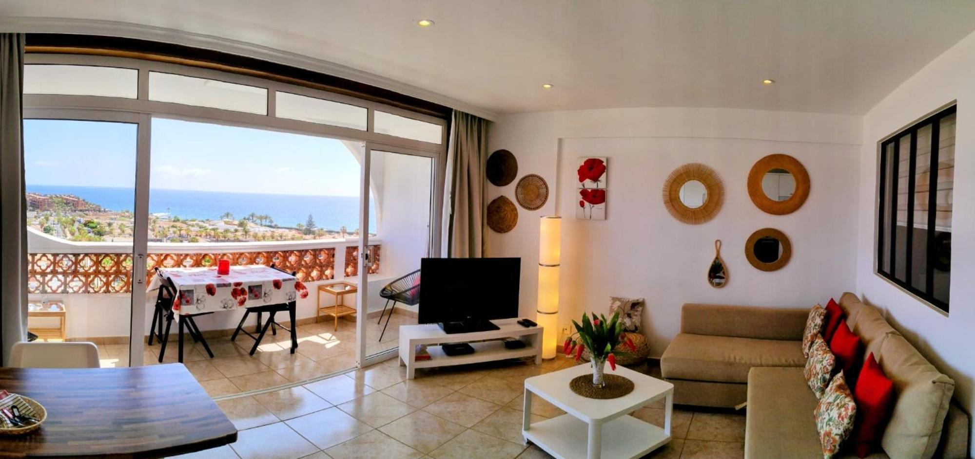 Palm-Mar Appartement Celeste 250M De L'Ocean Vue Mer Panoramique Екстериор снимка